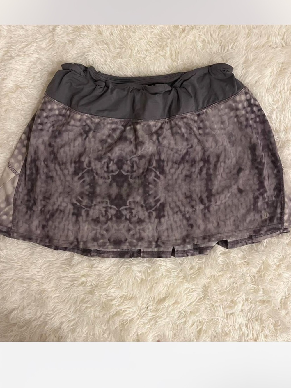 Lululemon Run Speed Skirt Snowy Owl print size 8